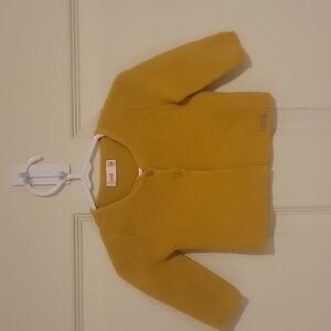 6M Condor Mustard Yellow Knit Cardigan